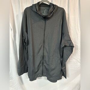 Nike Men's Black Full-Zip Hooded Performance Jacket